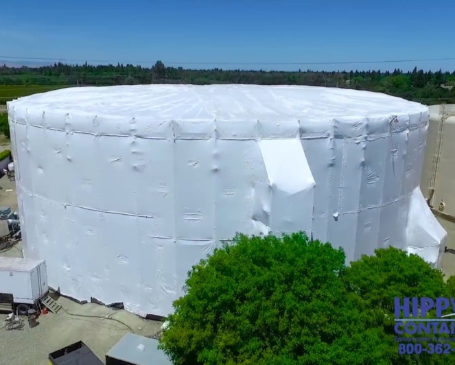 HippWrap Ground Water Tank Containment Shrink Wrap